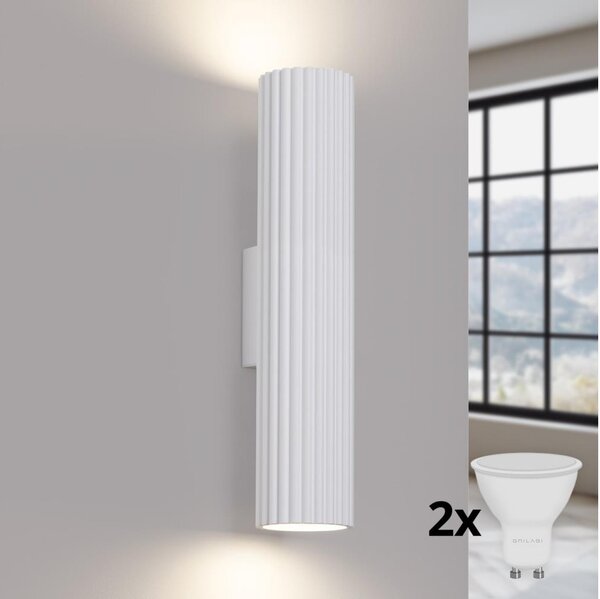 Brilagi - LED Nástenné svietidlo CRESTO 2xGU10/10W/230V 30 cm biele