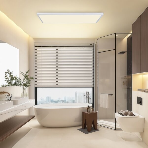 Brilagi-LED Stmievateľné kúpeľňové svietidlo FRAME SMART LED/96W/230V IP44 biele+DO