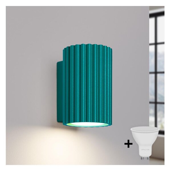 Brilagi - LED nástenné svietidlo CRESTO 1xGU10/10W/230V 10 cm tyrkysová