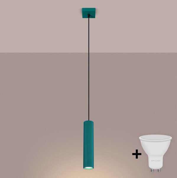 Brilagi - LED luster na lanku CRESTO 1xGU10/10W/230V tyrkysový