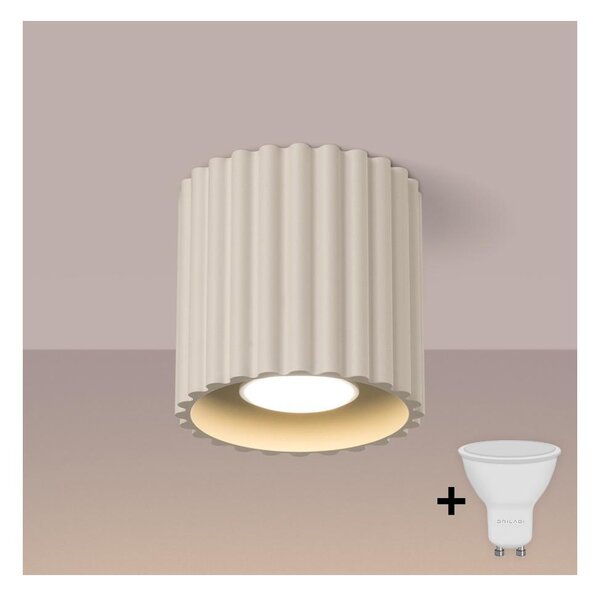 Brilagi - LED bodové svietidlo SFERA 1xGU10/10W/230V priemer 10 cm krémové