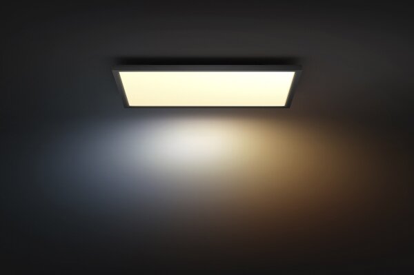Philips - LED stmievateľné stropné svietidlo Hue AURELLE LED/39W/230V 60x60 cm čierna