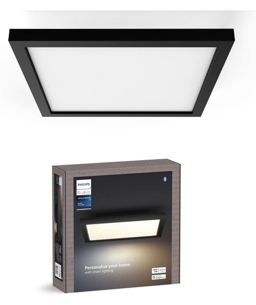 Philips - stmievateľné stropné svietidlo Hue AURELLE LED/19W/230V 30x30 cm čierne