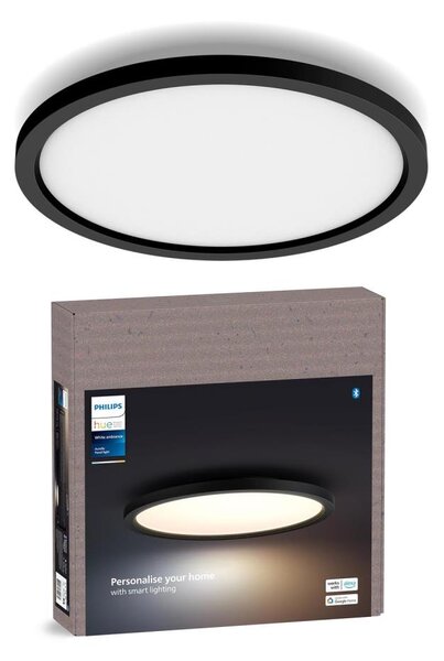 Philips - LED stmievateľné stropné svietidlo Hue AURELLE LED/21W/230V priemer 39,5 cm čierne