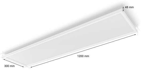 Philips - stmievateľné LED stropné svietidlo Hue AURELLE LED/39W/230V 120x30 cm biela