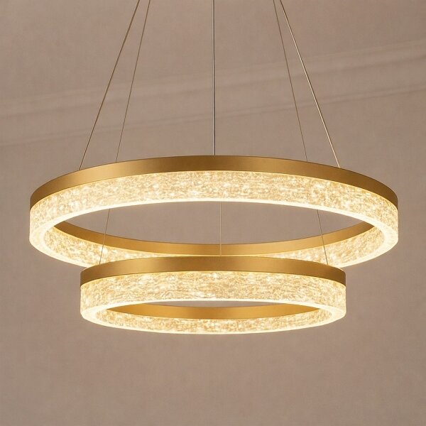 LED luster na lanku GALA LED/54W/230V pr. 60 cm zlatý