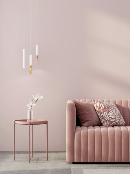 Open Design OR80858 - Závesný luster SLIMI na lanku 1xG9/3,5W/230V biela/ružové zlato