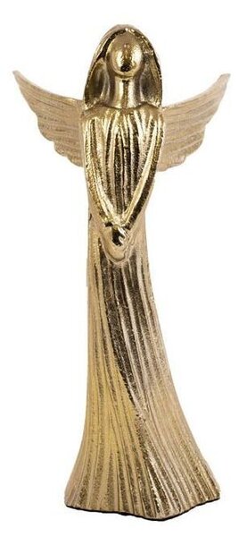Bronzový antik kovový anjel Anael - 11*10*21 cm