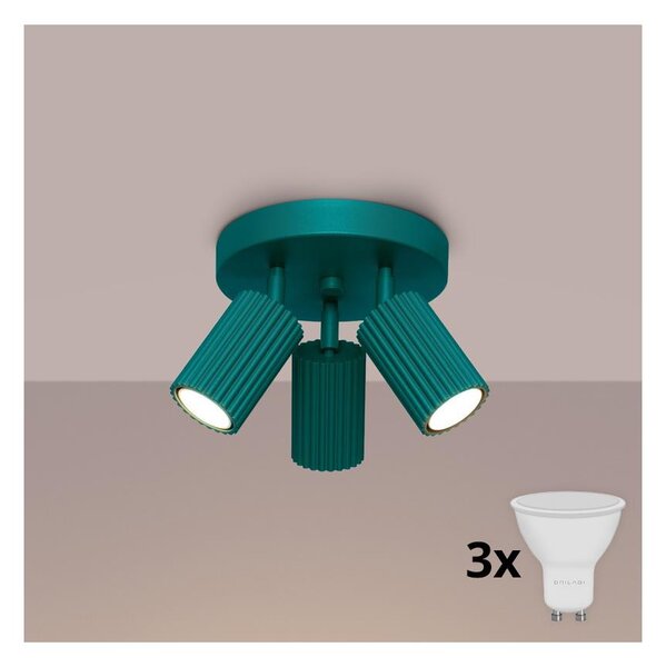 Brilagi - LED bodové svietidlo CRESTO 3xGU10/10W/230V tyrkysové