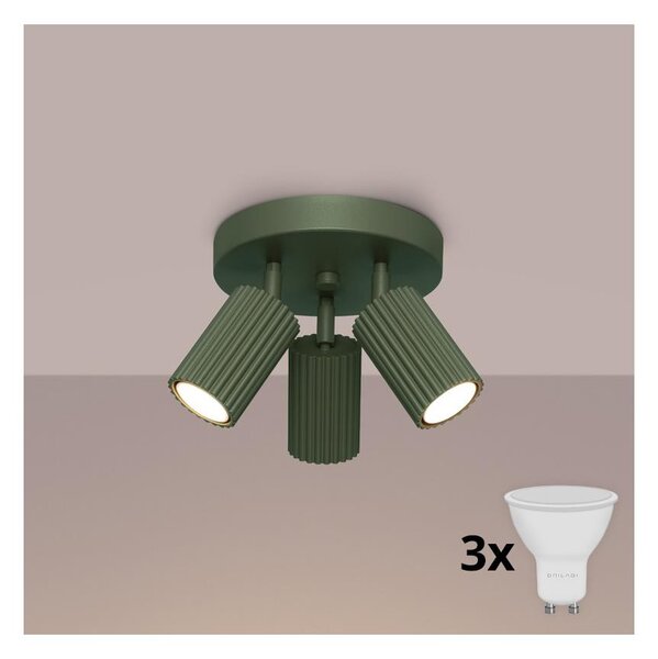 Brilagi - LED bodové svietidlo CRESTO 3xGU10/10W/230V zelené