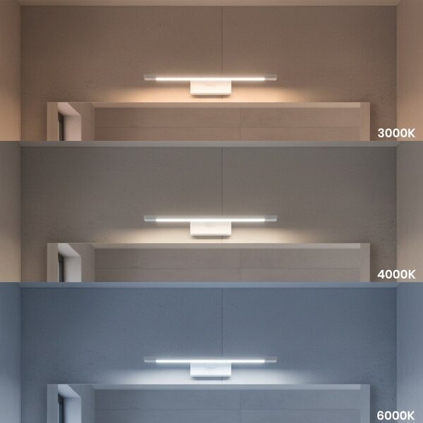 Kúpeľňové LED osvetlenie k zrkadlu KLIMT LED/8W/230V 3000/4000/6000K 40 cm IP44 biela