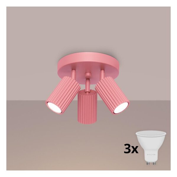 Brilagi - LED bodové svietidlo CRESTO 3xGU10/10W/230V ružové