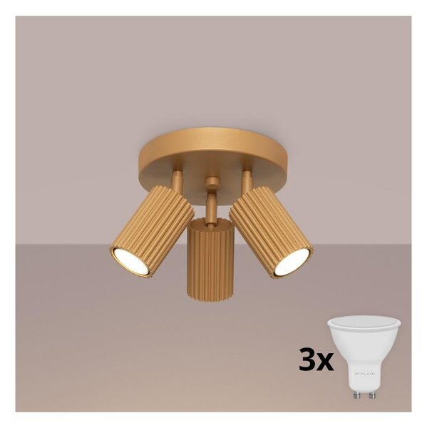 Brilagi - LED bodové svietidlo CRESTO 3xGU10/10W/230V zlaté