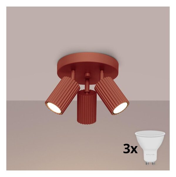 Brilagi - LED bodové svietidlo CRESTO 3xGU10/10W/230V červené