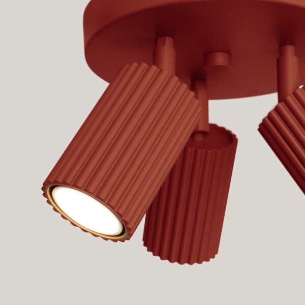 Brilagi - LED bodové svietidlo CRESTO 3xGU10/10W/230V červené