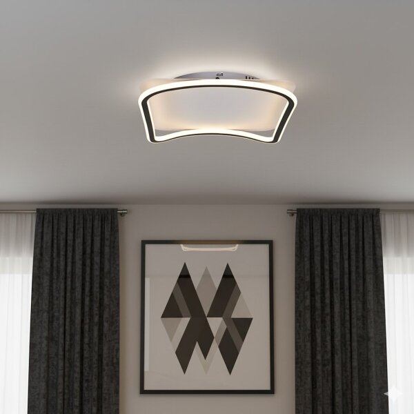 LED stropné svietidlo CALI LED/30W/230V 40x40 cm čierna