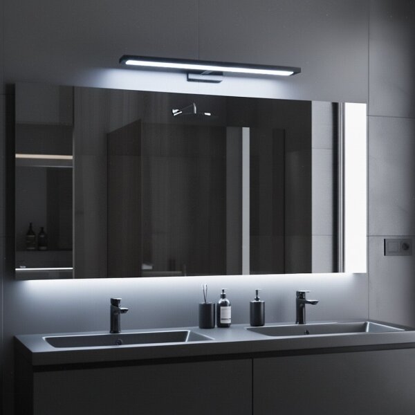 LED Kúpeľňové osvetlenie zrkadla KLIMT LED/12W/230V 3000/4000/6000K 60 cm IP44 čierna