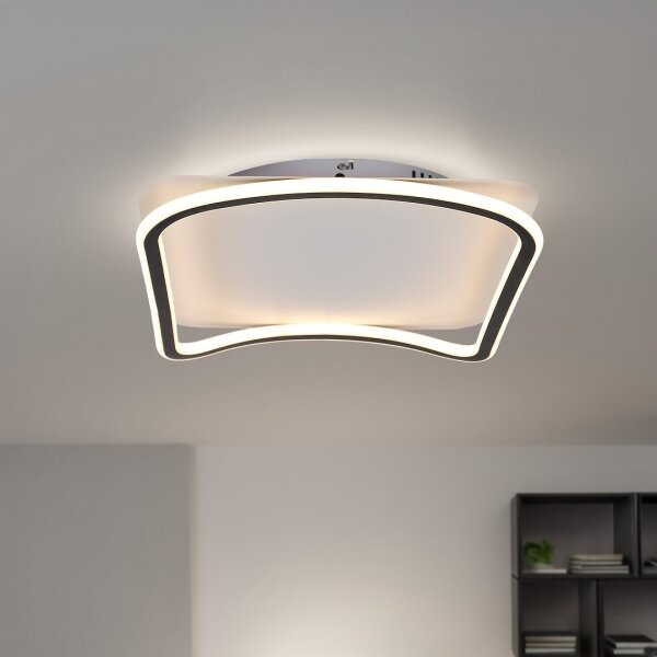 LED stropné svietidlo CALI LED/30W/230V 40x40 cm čierna