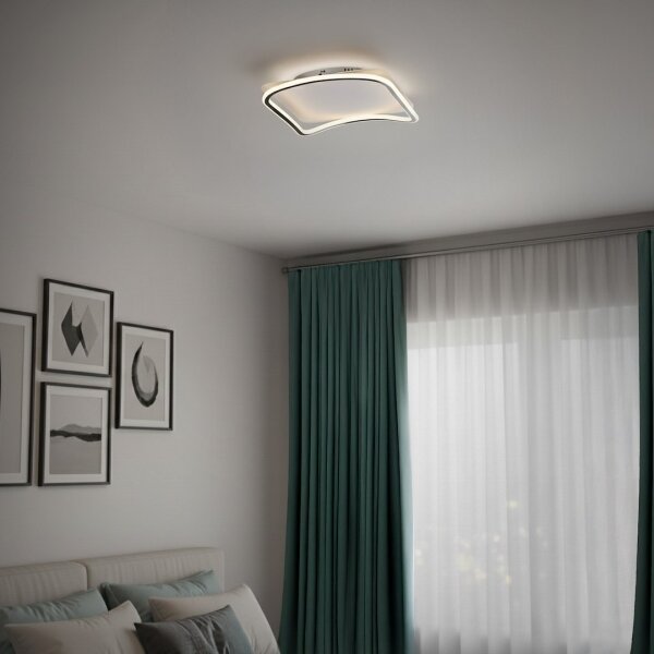 LED stropné svietidlo CALI LED/30W/230V 40x40 cm čierna