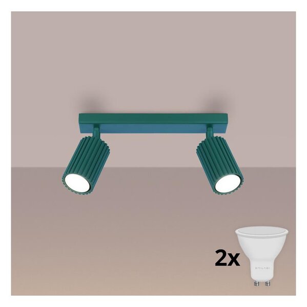 Brilagi - LED bodové svietidlo CRESTO 2xGU10/10W/230V tyrkysové