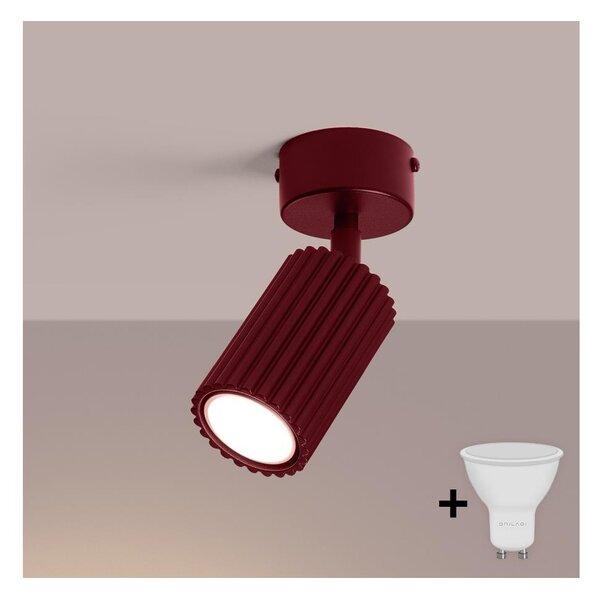 Brilagi - LED bodové svietidlo CRESTO 1xGU10/10W/230V bordové