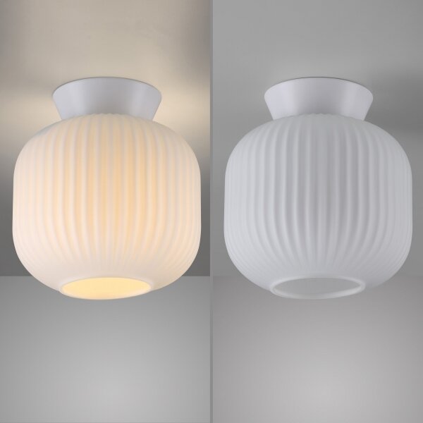 Schöner Wohnen 13574-16 - Stropné svietidlo NAMI 1xE27/25W/230V, priemer 20 cm, biele