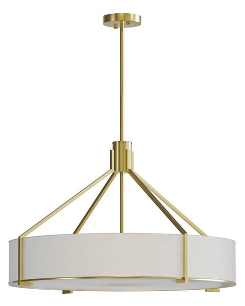 Open Design OR85662 - Luster na tyči DORETTO 6xE27/15W/230V pr. 70 cm zlatá/biela