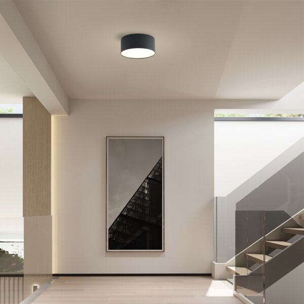 Brilagi - LED kúpeľňové stropné svietidlo FORIS LED/20W/230V priemer 15 cm čierne IP44