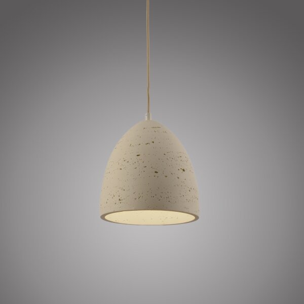 Schöner Wohnen 12540-42 - Závesný luster na lanku TRAVENTA 1xE27/40W/230V pr. 21 cm betón