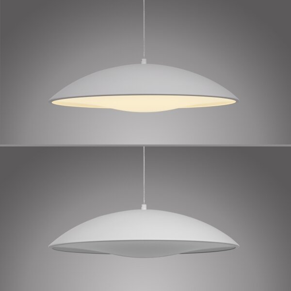Schöner Wohnen 14606-16 -LED stmievateľný luster na lanku LENTE LED/17W/230V pr.40cm biela