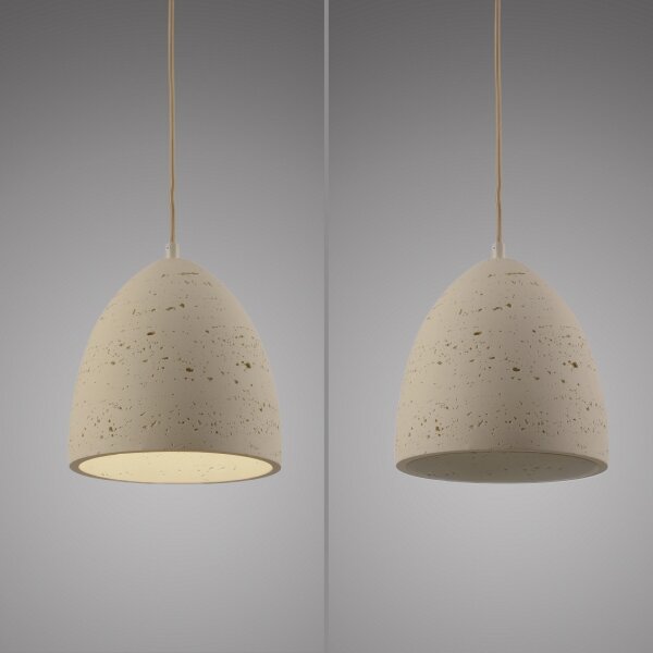 Schöner Wohnen 12540-42 - Závesný luster na lanku TRAVENTA 1xE27/40W/230V pr. 21 cm betón