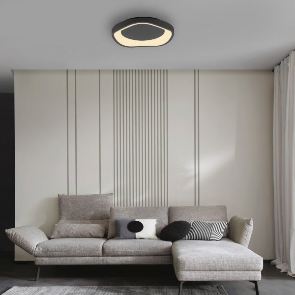 Schöner Wohnen 14233-18 - stmievateľné LED stropné svietidlo MONTA LED/21W/230V čierne