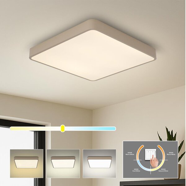 Brilagi - LED stropné svietidlo POOL LED/36W/230V 3000/4000/6000K 40x40 cm béžové