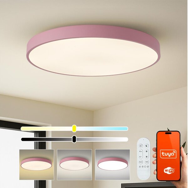 Brilagi-LED stmievateľné svietidlo POOL SMART LED/128W/230V 100 cm Wi-Fi Tuya+DO ružové