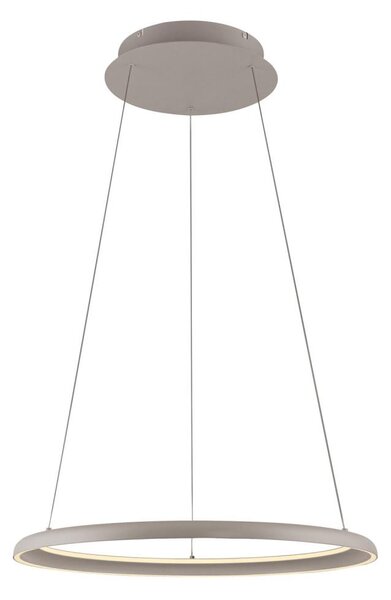 Schöner Wohnen 15570-39-LED stmievateľné závesné svietidlo na lanku QUILLO LED/36W/230V, priemer 60 cm, sivé