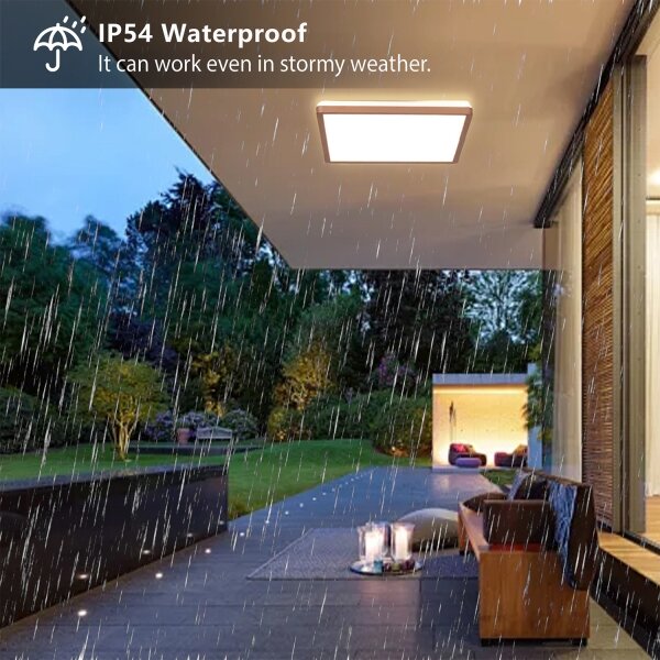 Brilagi - LED kúpeľňové stropné svietidlo ULTRA SLIM LED/24W/230V 42x42 cm ružovo-zlaté IP54