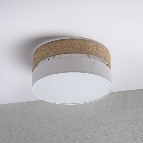 LED stropné svietidlo SIRJA BOHO LED/20W/230V pr. 35 cm béžová/biela