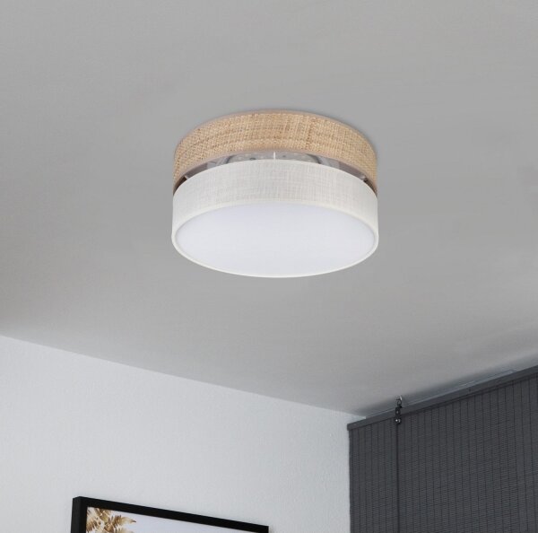 LED stropné svietidlo SIRJA BOHO LED/20W/230V pr. 35 cm béžová/biela