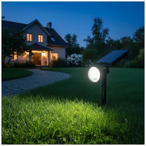 LED solárna lampa LANCE LED/3,7V 6000K IP44 1500 mAh