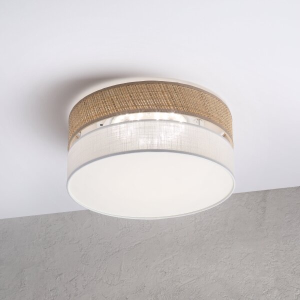 LED stropné svietidlo SIRJA BOHO LED/20W/230V pr. 35 cm béžová/biela