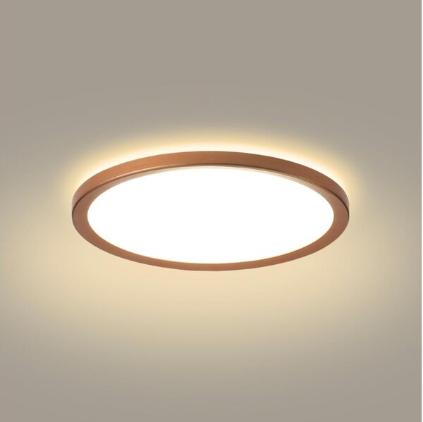 Brilagi - LED kúpeľňové stropné svietidlo ULTRA SLIM LED/12W/230V priemer 22,5 cm ružové zlato IP54