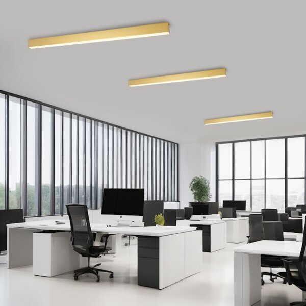 Brilagi - LED stmievateľné stropné svietidlo SLEEKLINE LED/40W/230V Wi-Fi Tuya zlaté+diaľkové ovládanie