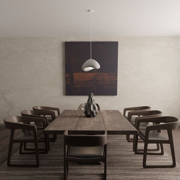 Brilagi - Závesný luster na lanku WABI SABI 1xE27/40W/230V, priemer 33 cm, sivá