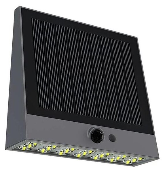 Viking - LED stmievateľné solárne nástenné svietidlo so senzorom LED/2W/3,7V IP54 4000K