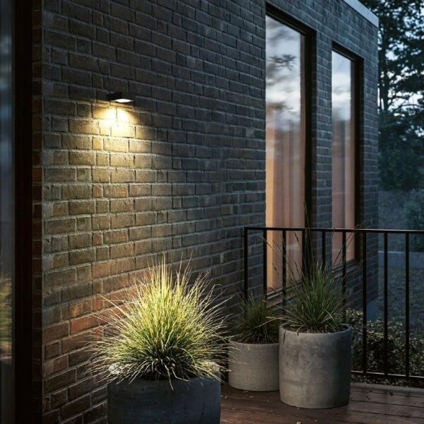 Viking - stmievateľné solárne nástenné LED svietidlo so snímačom LED/2W/3,7V IP65 4000K