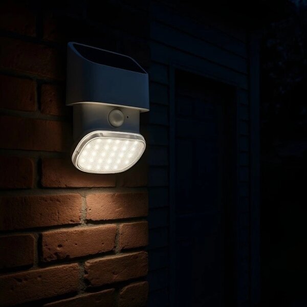 Viking - LED solárne nástenné svietidlo so senzorom LED/1W/3,7V 3000/4000K