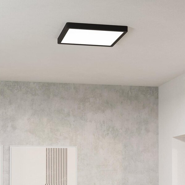 Eglo 901304-LED Stropné svietidlo FUEVA LED/13W/230V 2700/4000/6500K 29x29cm čierne