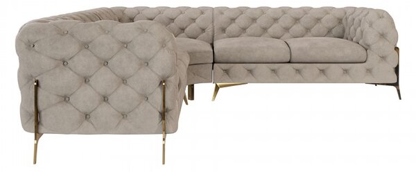 ROHOVÁ SEDAČKA CHESTERFIELD LARISSA PRAVÁ - ĽAVÁ 264 X 264 cm