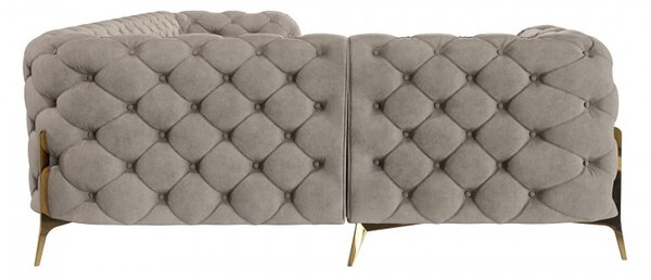 ROHOVÁ SEDAČKA CHESTERFIELD LARISSA PRAVÁ - ĽAVÁ 264 X 204 cm
