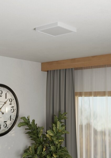 Eglo 901312-LED Stropné svietidlo FUEVA LED/10,5W/230V 2700/4000/6500K 22x22 cm biele